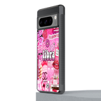 libra aesthetic collage back phone cover | glass case for google pixel 8 pro