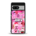 libra aesthetic collage back phone cover | glass case for Google Pixel 8