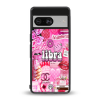 libra aesthetic collage back phone cover | glass case for Google Pixel 8