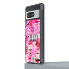 libra aesthetic collage back phone cover | glass case for Google Pixel 8