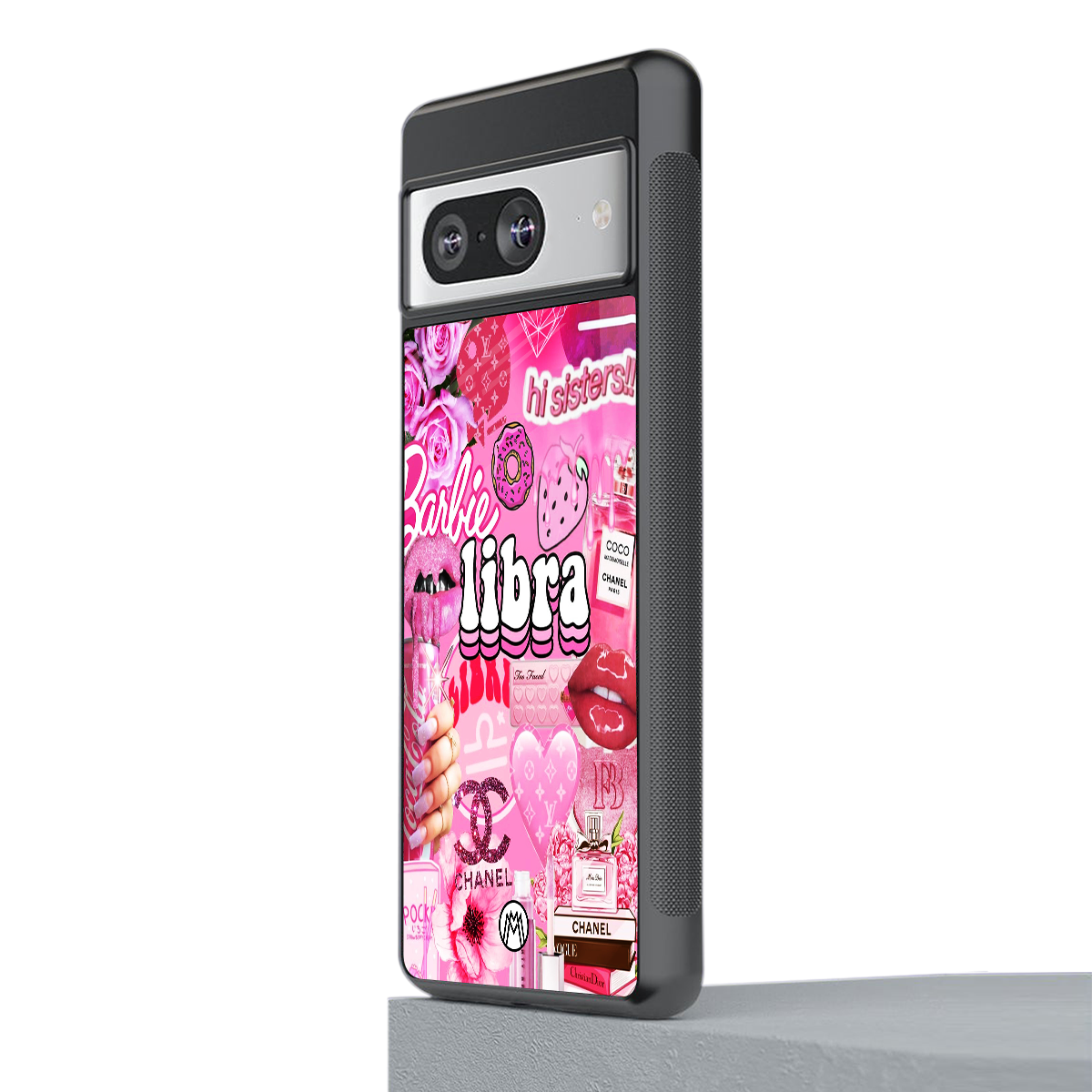 libra aesthetic collage back phone cover | glass case for Google Pixel 8