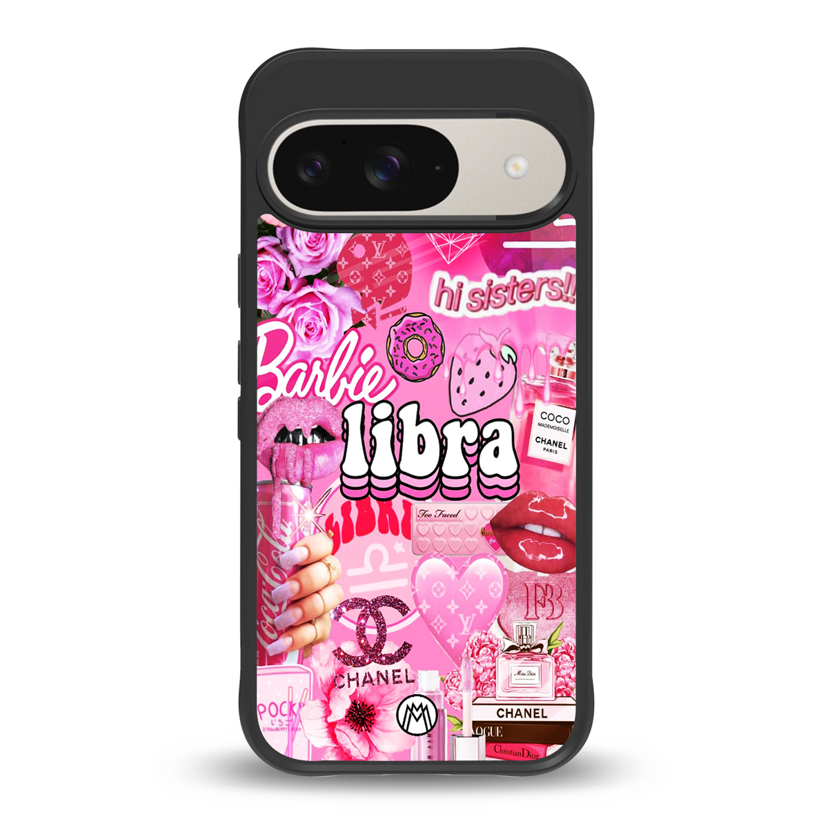 libra aesthetic collage back phone cover | glass case for google pixel 9