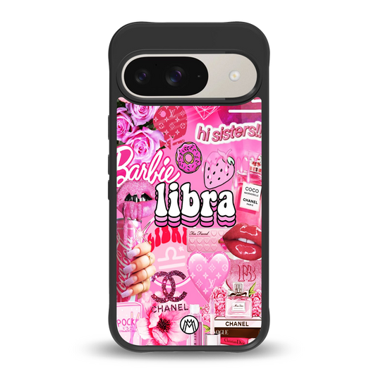 libra aesthetic collage back phone cover | glass case for google pixel 9