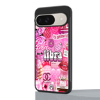 libra aesthetic collage back phone cover | glass case for google pixel 9