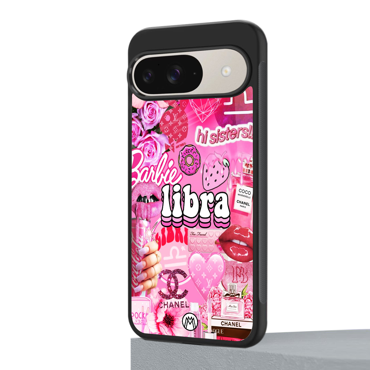 libra aesthetic collage back phone cover | glass case for google pixel 9
