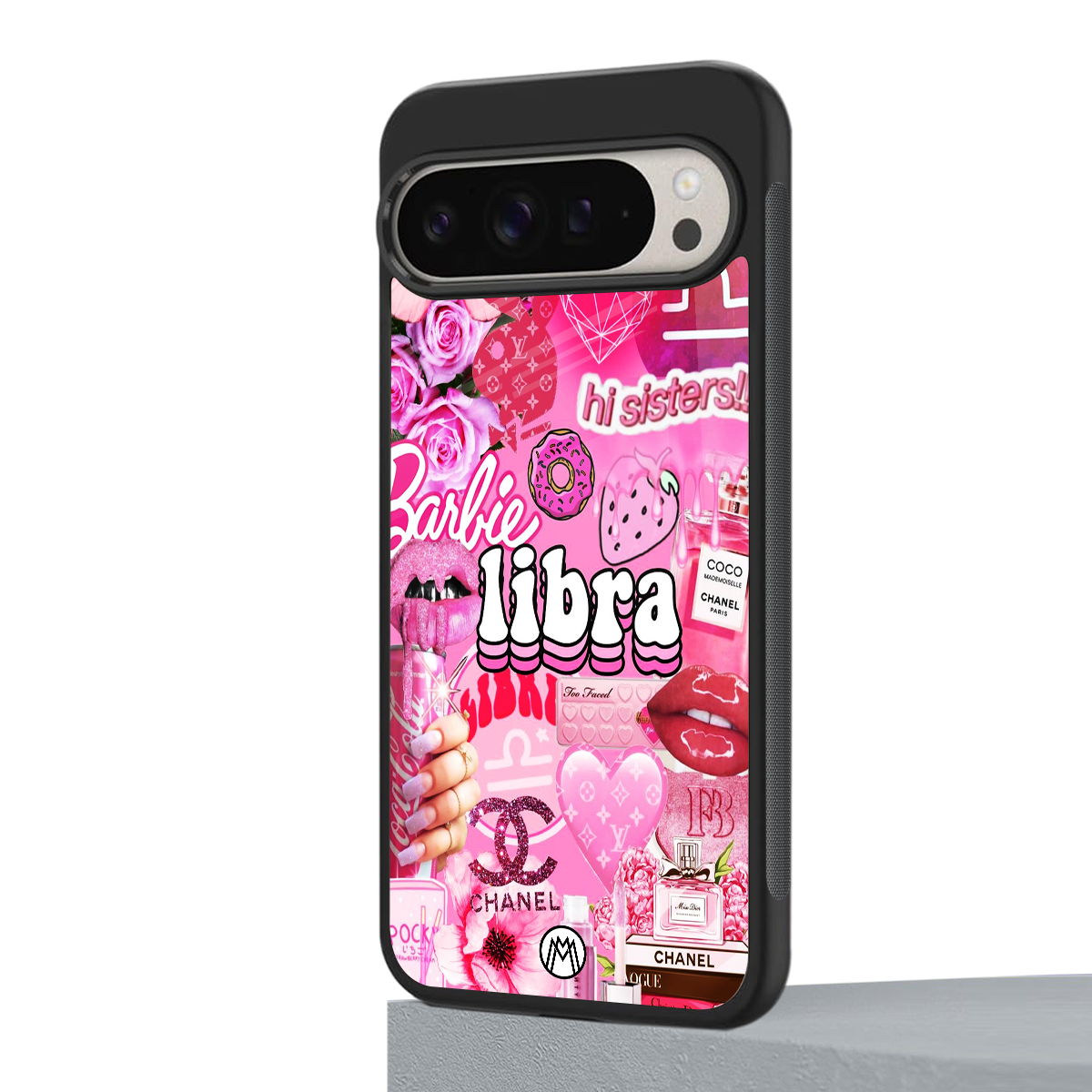 libra aesthetic collage back phone cover | glass case for google pixel 9 pro xl