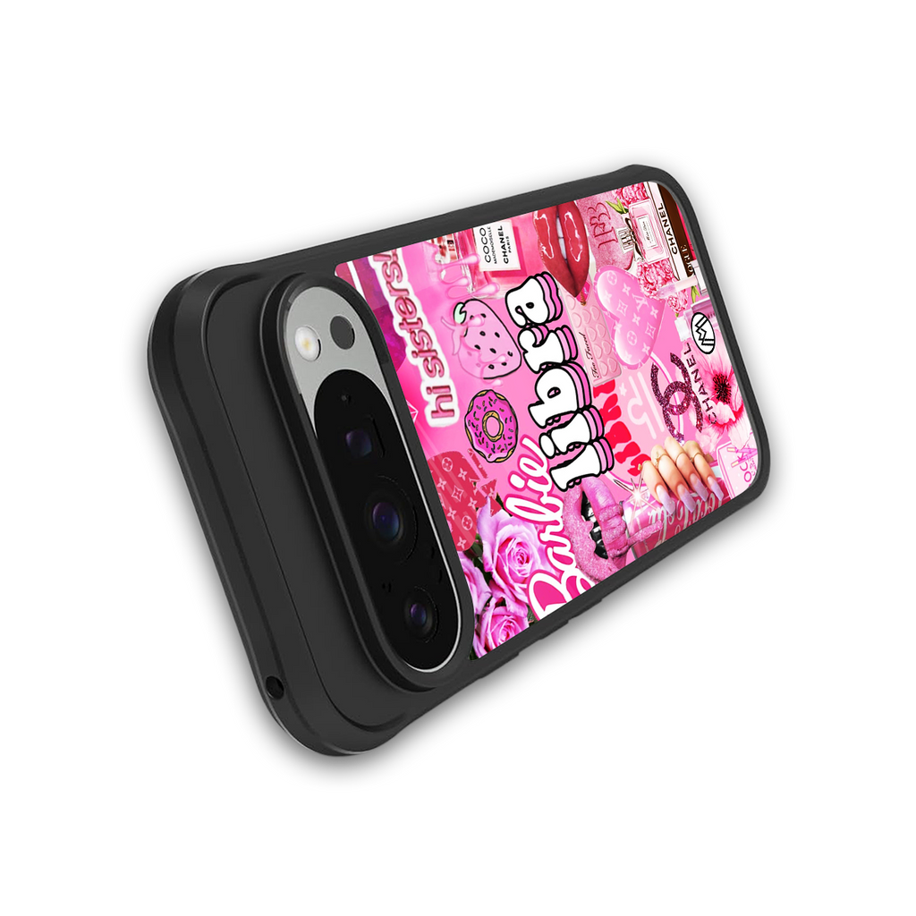 libra aesthetic collage back phone cover | glass case for google pixel 9 pro