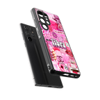 libra aesthetic collage back phone cover | glass case for samsung galaxy s25 ultra
