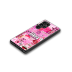 libra aesthetic collage back phone cover | glass case for samsung galaxy s25 ultra