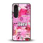 libra aesthetic collage back phone cover | glass case for samsung galaxy s25 plus