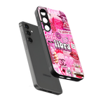 libra aesthetic collage back phone cover | glass case for samsung galaxy s24 plus