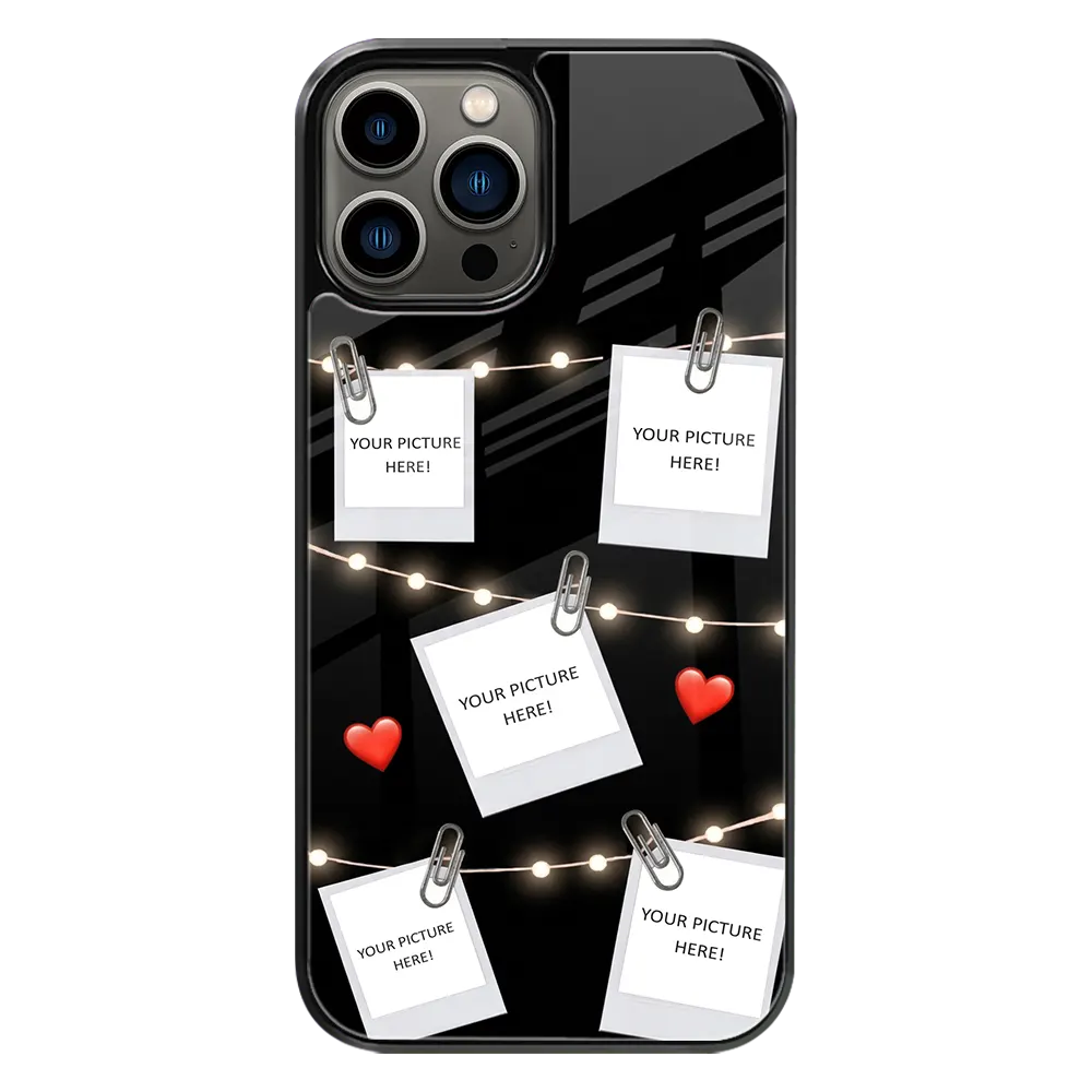 Polaroid Personalised Glass Phone Case