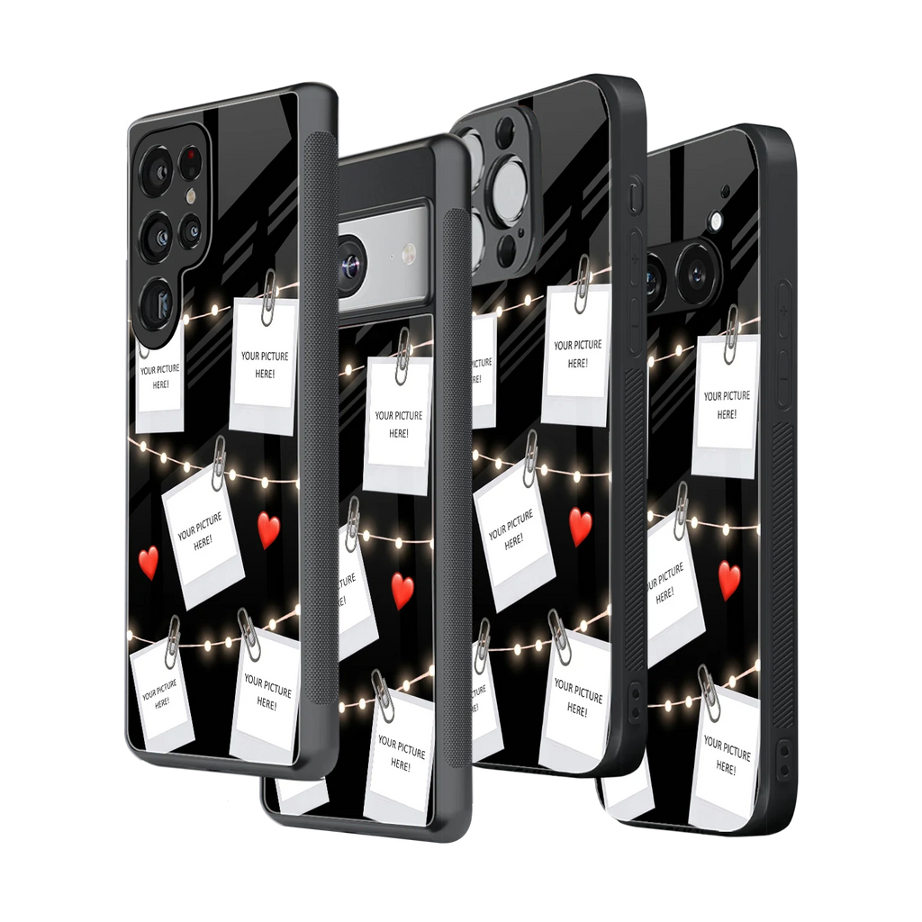 Polaroid Personalised Glass Phone Case