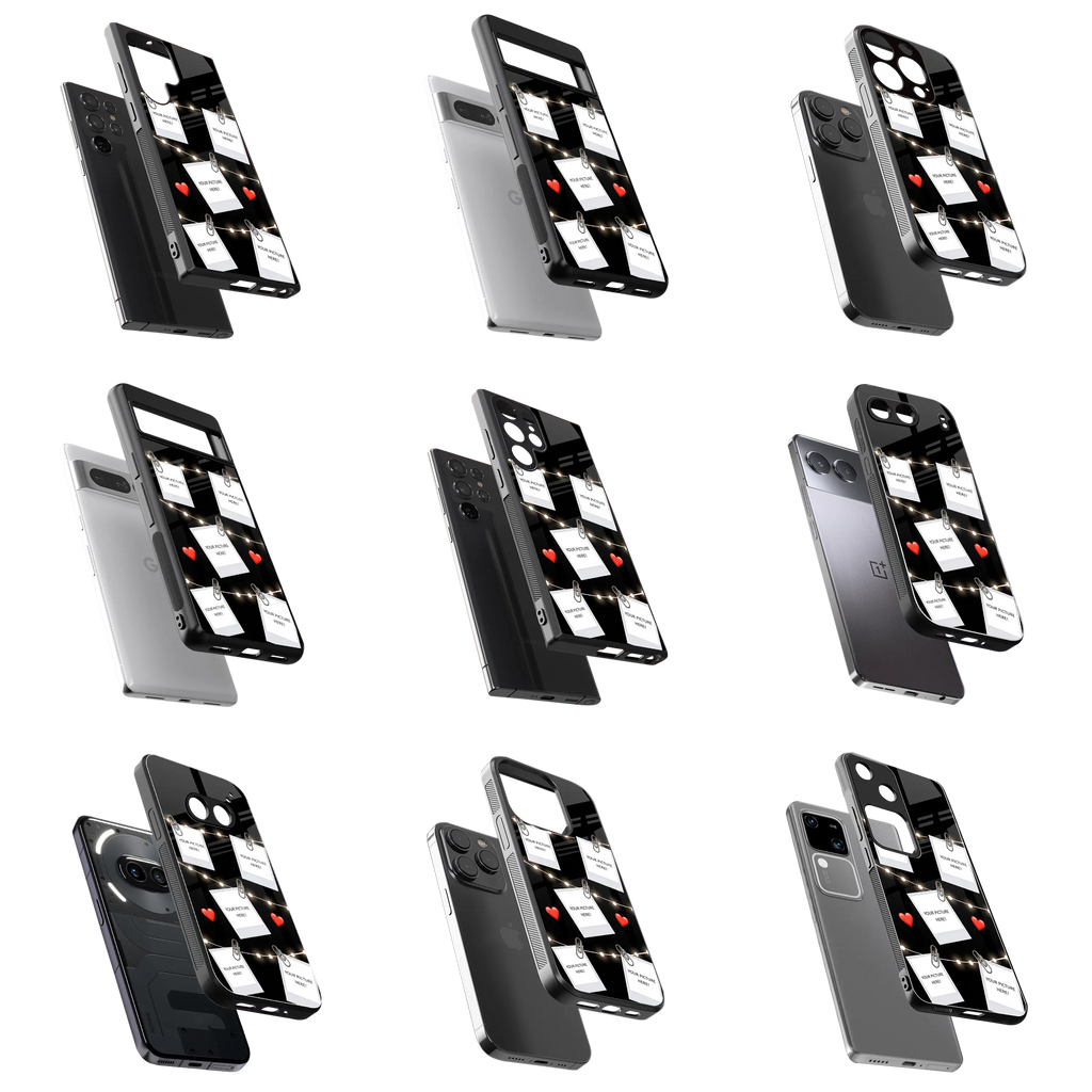 Polaroid Personalised Glass Phone Case