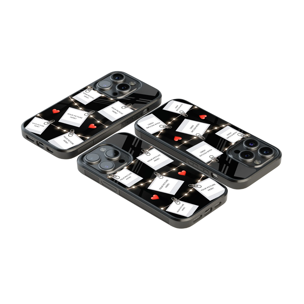 Polaroid Personalised Glass Phone Case