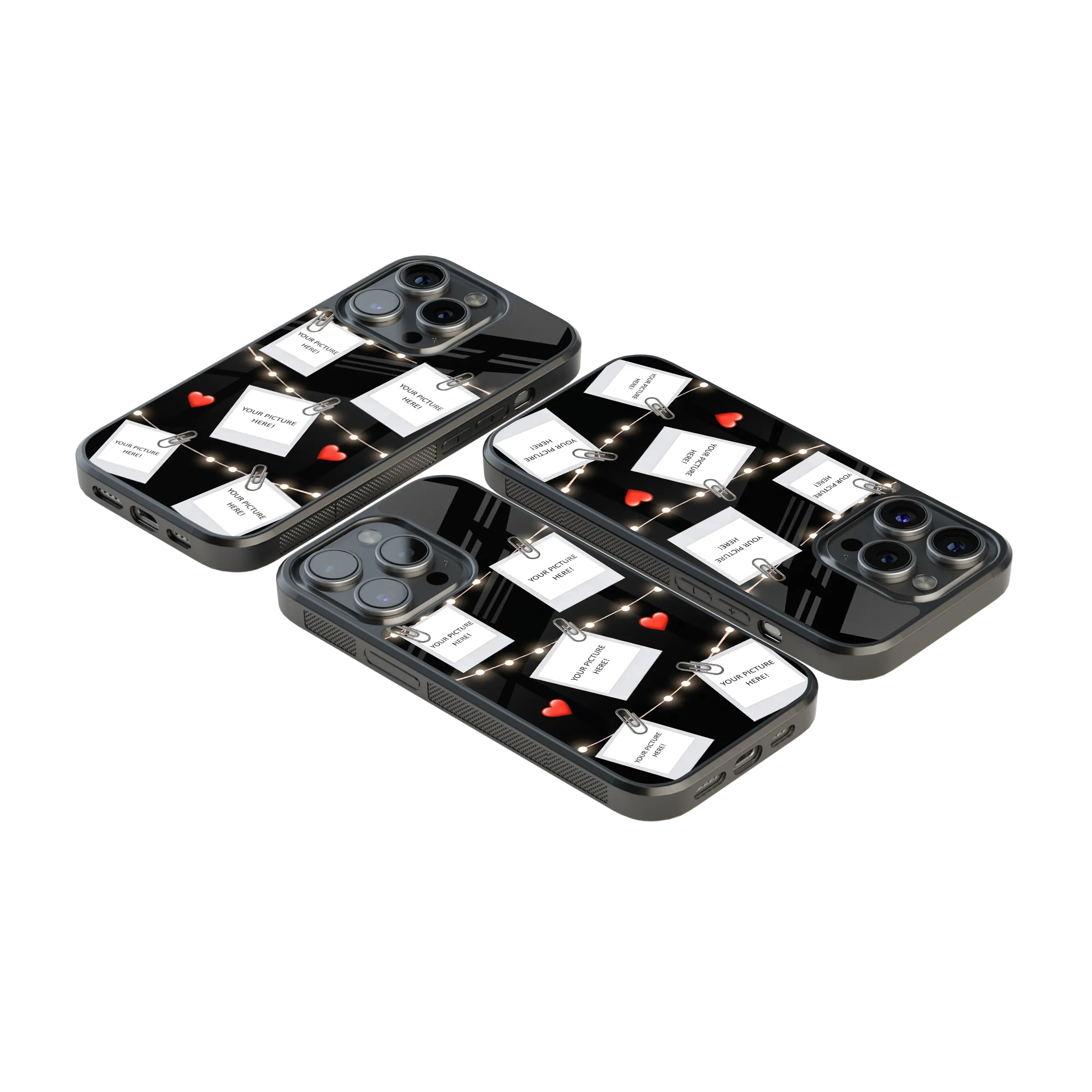 Polaroid Personalised Glass Phone Case