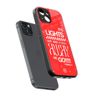 lights out back phone cover | glass case for iphone 13 mini