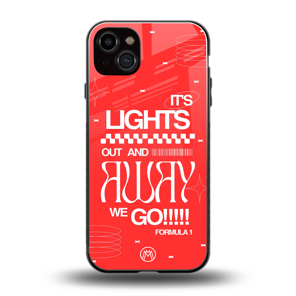 lights out back phone cover | glass case for iphone 15 plus