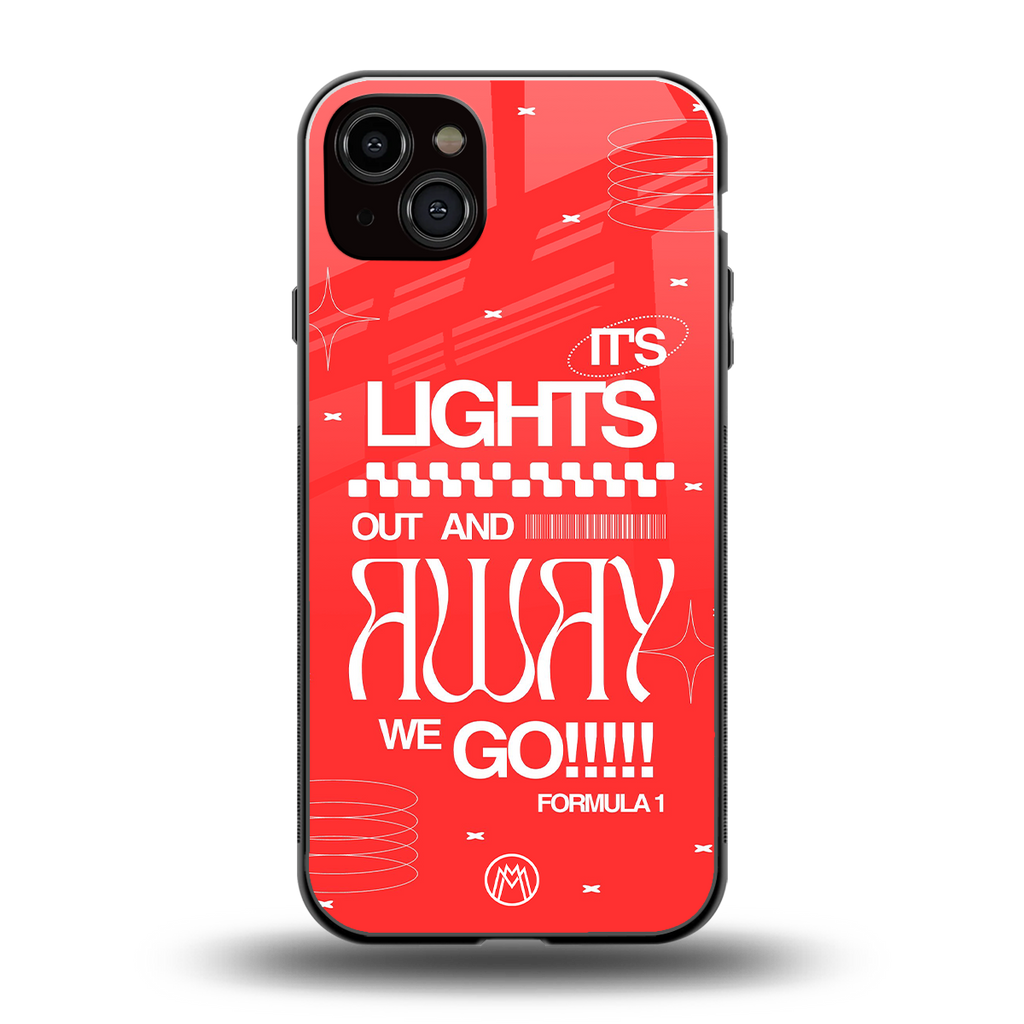 lights out back phone cover | glass case for iphone 14 plus