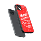 lights out back phone cover | glass case for iphone 14 plus