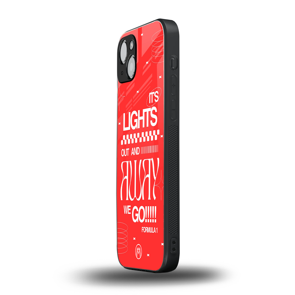 lights out back phone cover | glass case for iphone 15 plus