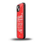 lights out back phone cover | glass case for iphone 15 plus