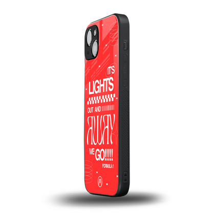 lights out back phone cover | glass case for iphone 15 plus