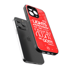 lights out back phone cover | glass case for iphone 14 pro