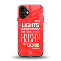lights out back phone cover | glass case for iphone 16 plus