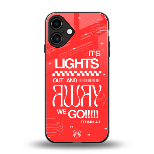 lights out back phone cover | glass case for iphone 16 plus