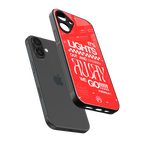 lights out back phone cover | glass case for iphone 16 plus