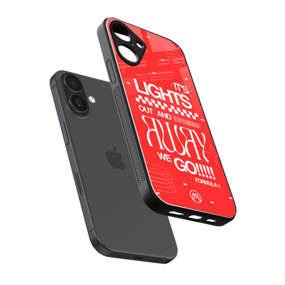 lights out back phone cover | glass case for iphone 16 plus