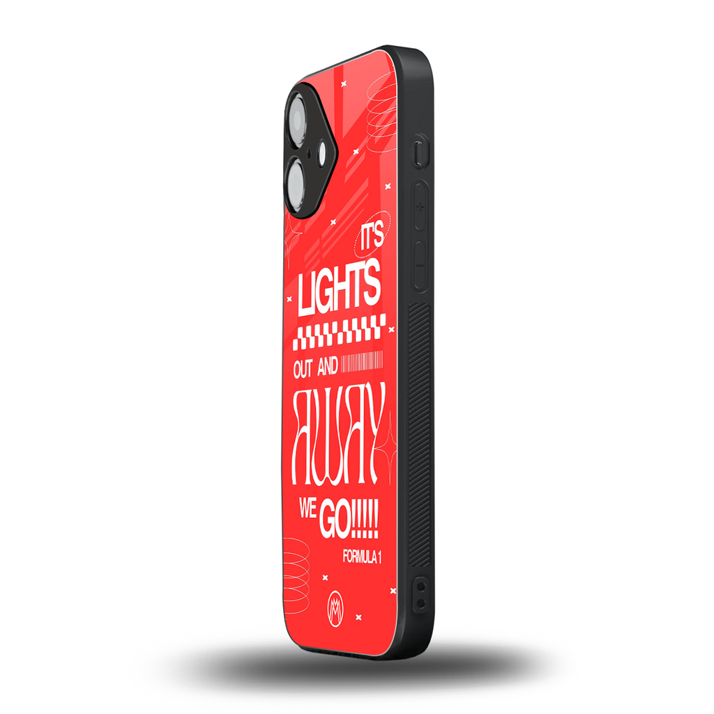 lights out back phone cover | glass case for iphone 16 plus