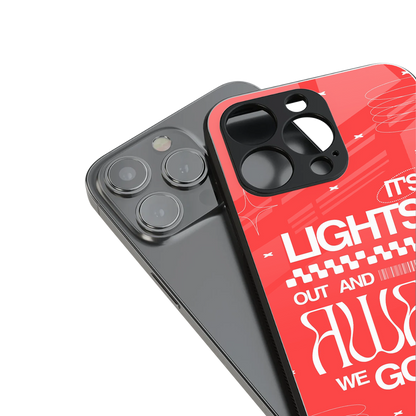 lights out back phone cover | glass case for iphone 13 pro max
