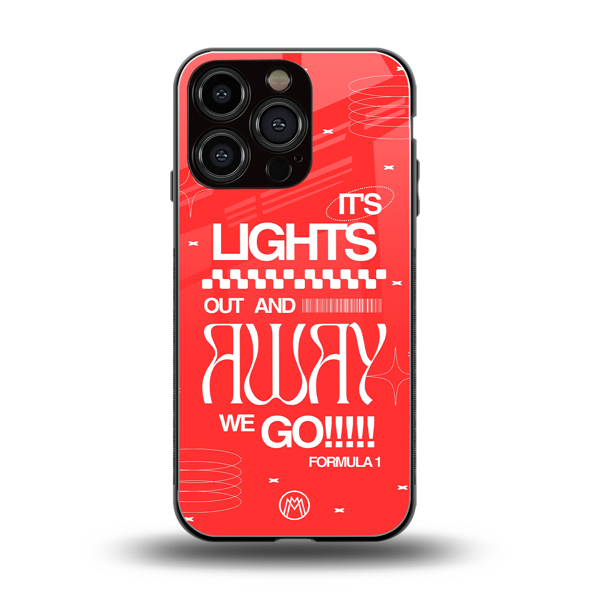 lights out back phone cover | glass case for iphone 16 pro