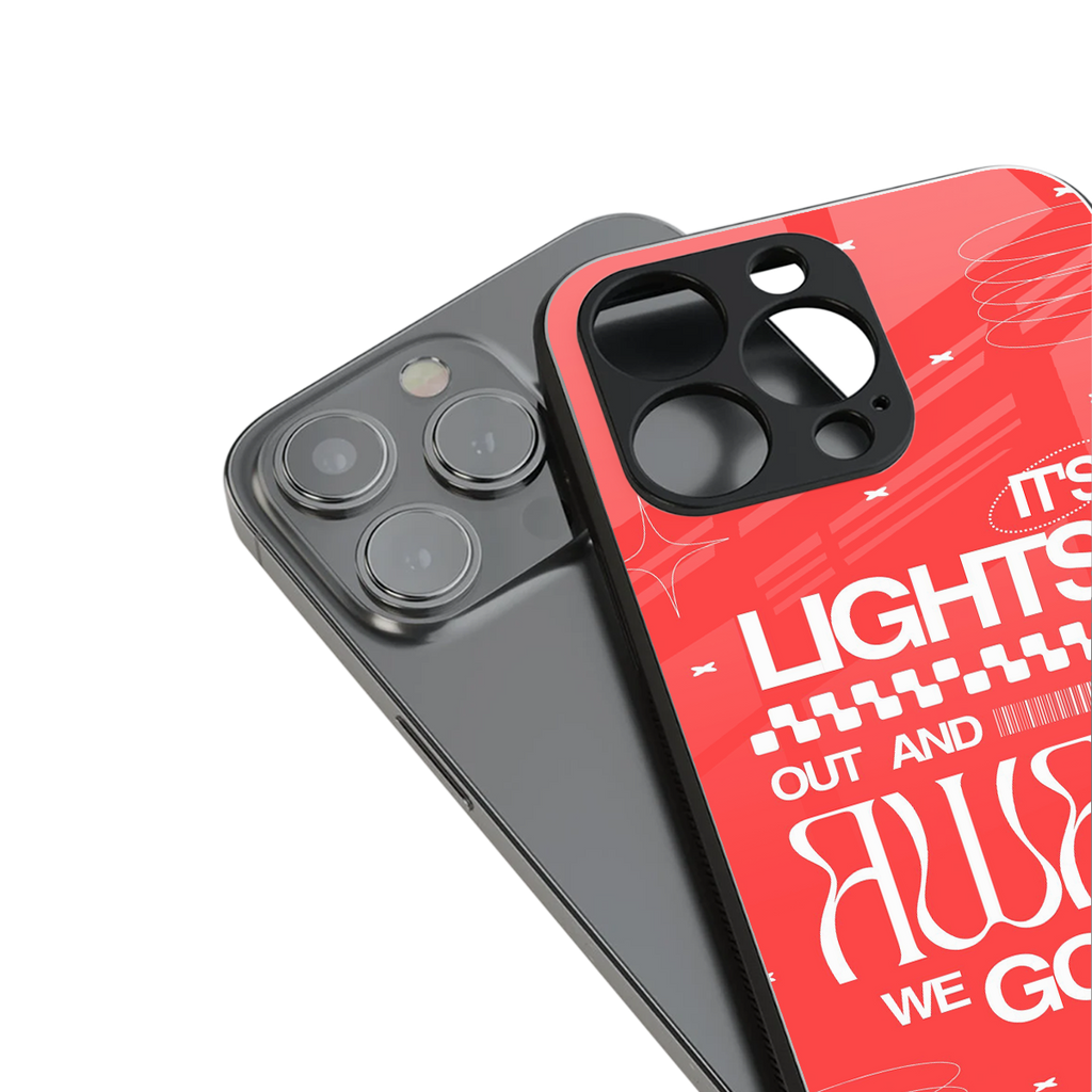 lights out back phone cover | glass case for iphone 14 pro