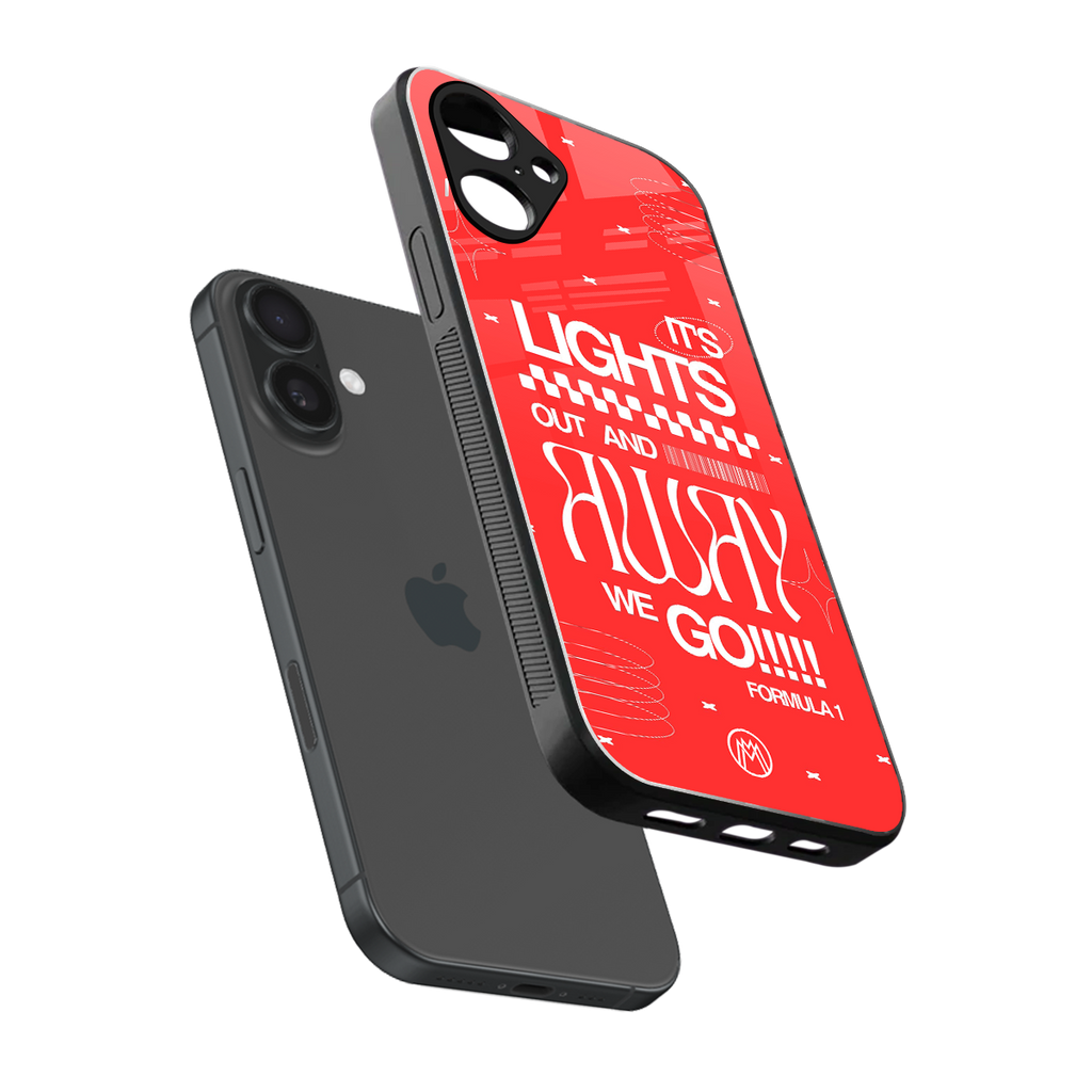 lights out back phone cover | glass case for iphone 16