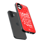 lights out back phone cover | glass case for iphone 16