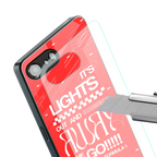 lights out back phone cover | glass case for iphone 16e