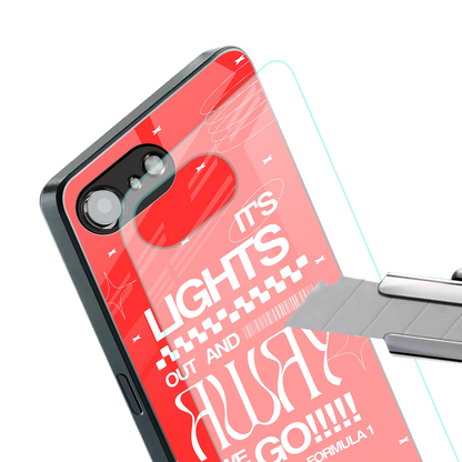 lights out back phone cover | glass case for iphone 16e