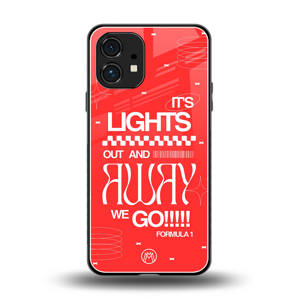 lights out back phone cover | glass case for nothing phone 1