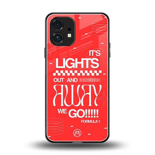 lights out back phone cover | glass case for nothing phone 1
