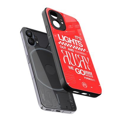 lights out back phone cover | glass case for nothing phone 1