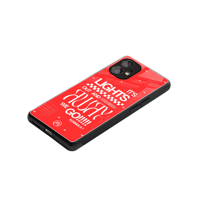 lights out back phone cover | glass case for nothing phone 1