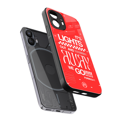 lights out back phone cover | glass case for nothing phone 2