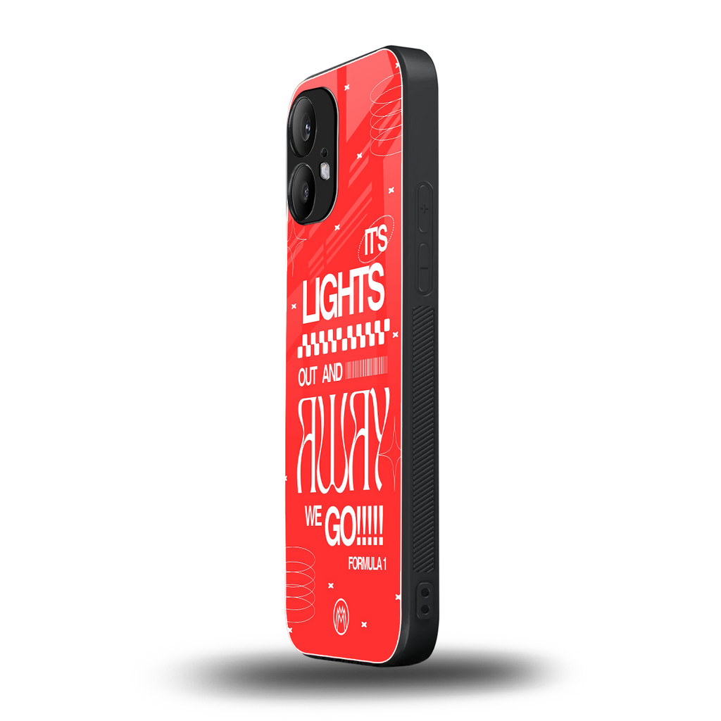 lights out back phone cover | glass case for nothing phone 2