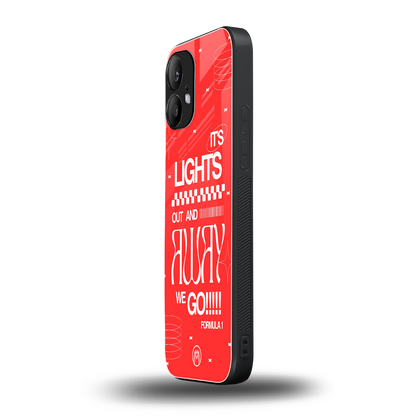 lights out back phone cover | glass case for nothing phone 2