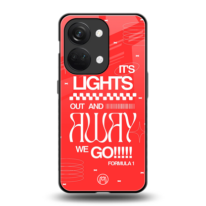 lights out back phone cover | glass case for oneplus nord 3