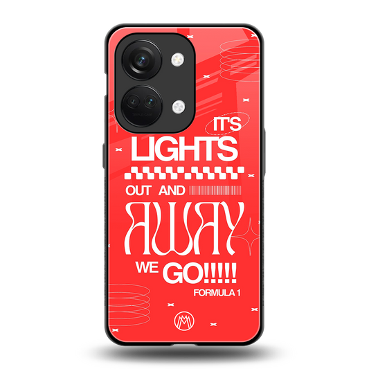 lights out back phone cover | glass case for oneplus nord 3