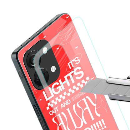 lights out back phone cover | glass case for oneplus nord 3